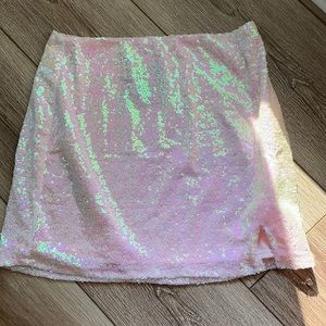 Pink/Blush sequin skirt
